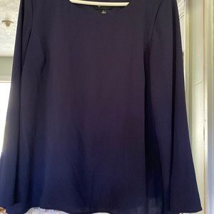 Large navy blue blouse